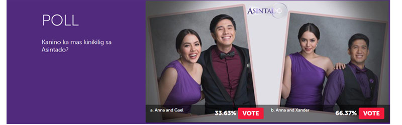 Poll respondents root for Ana Xander pairing in Asintado 2